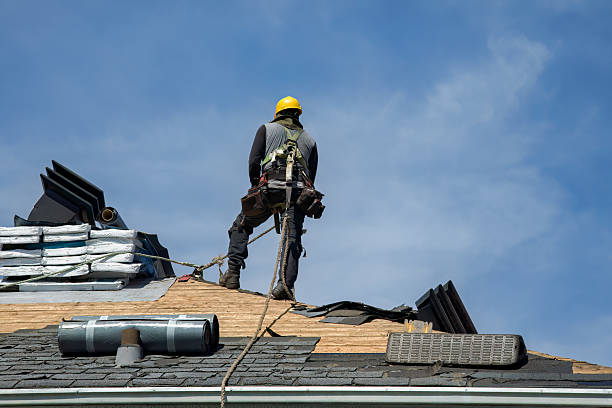 Professional Roofing technician working in Holden, MA